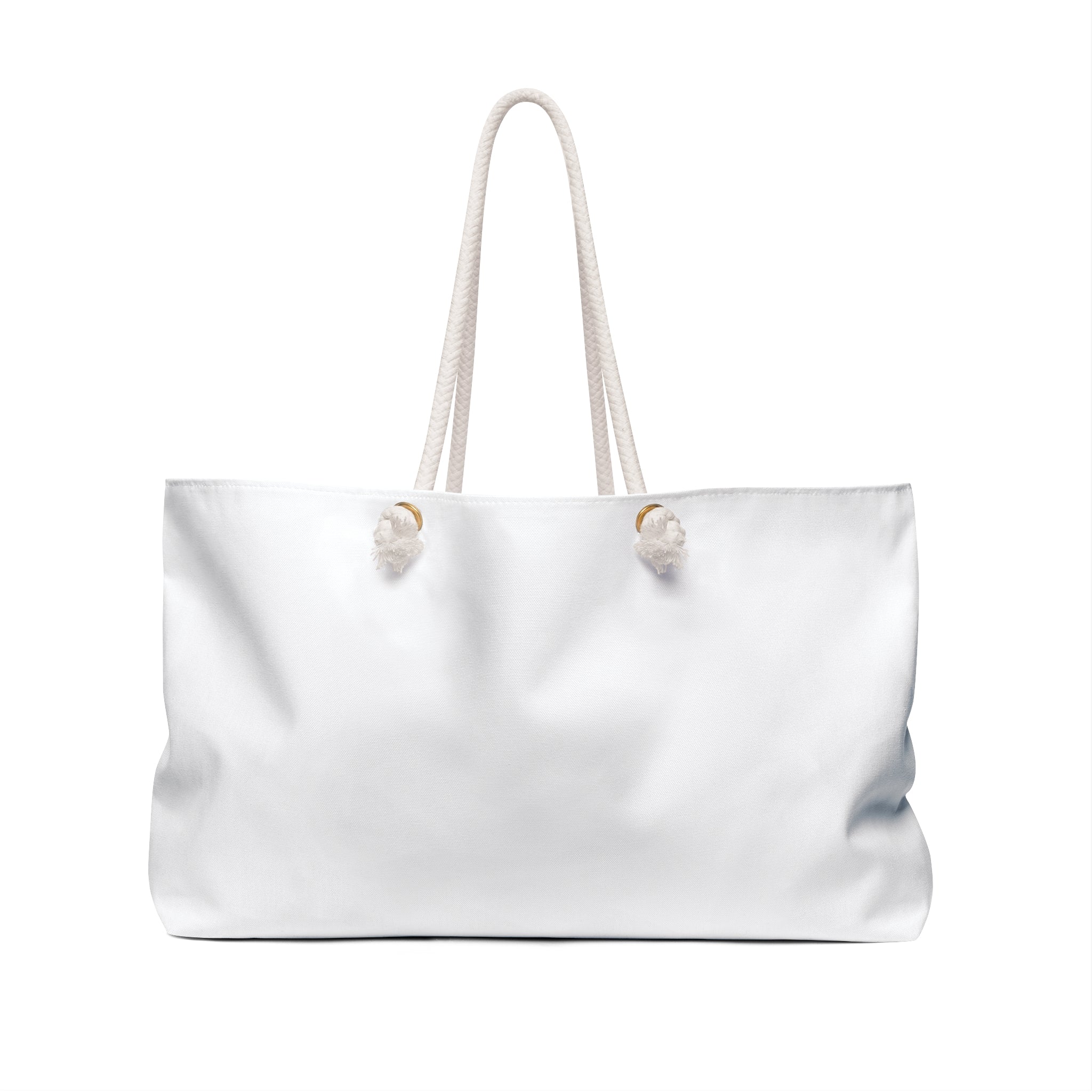 Cosmic Cats Weekender Bag — Purple Gradient Cat Duo Travel Tote