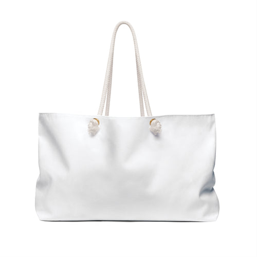 Cosmic Cats Weekender Bag — Purple Gradient Cat Duo Travel Tote