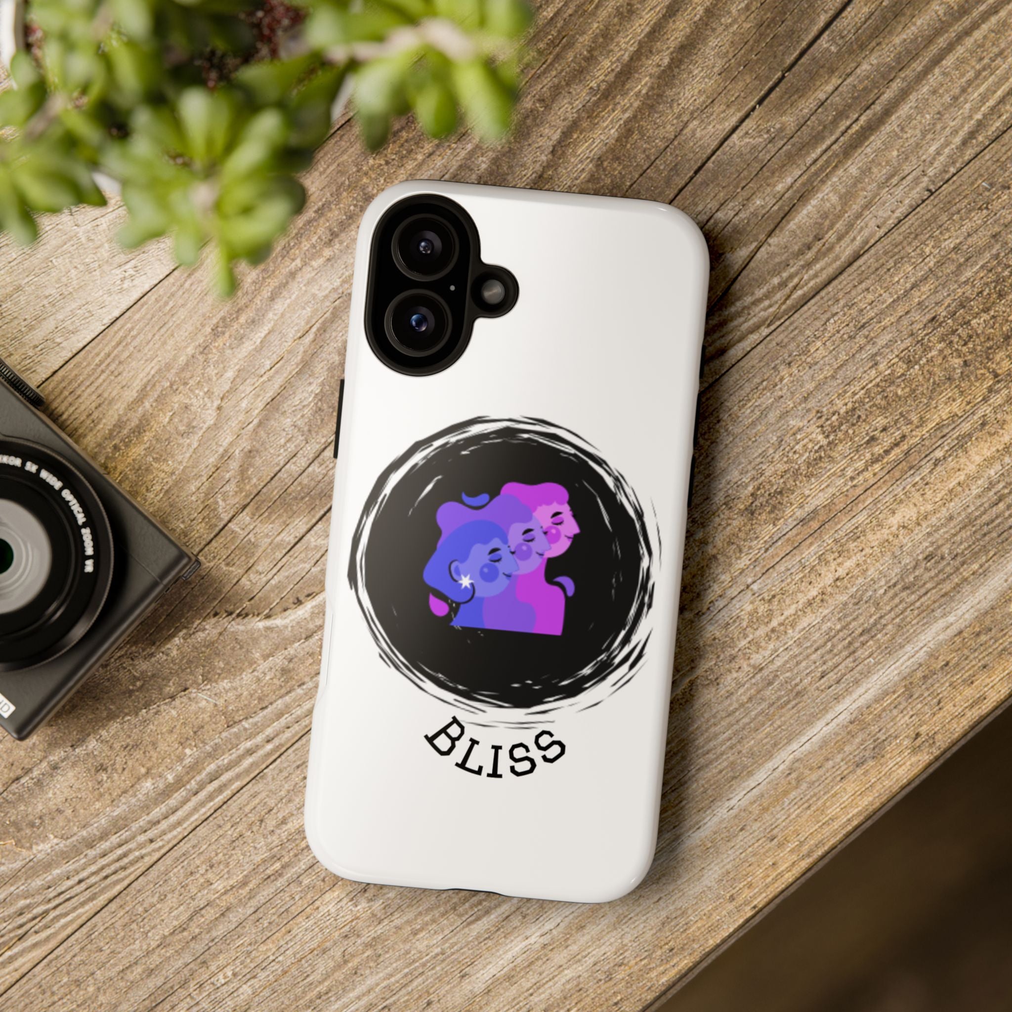 Phone Case — 'Bliss' Gradient Couple Illustration