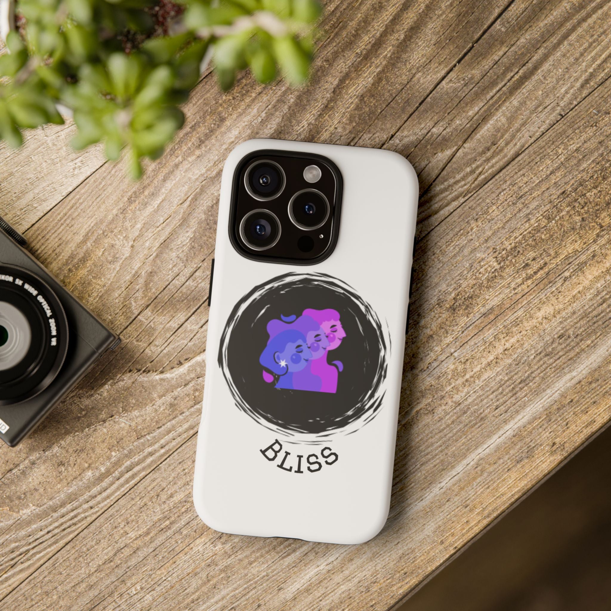 Phone Case — 'Bliss' Gradient Couple Illustration