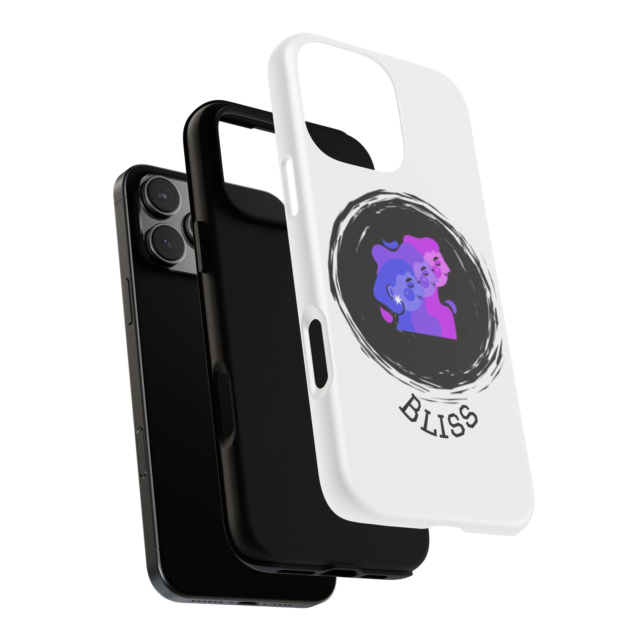 Phone Case — 'Bliss' Gradient Couple Illustration