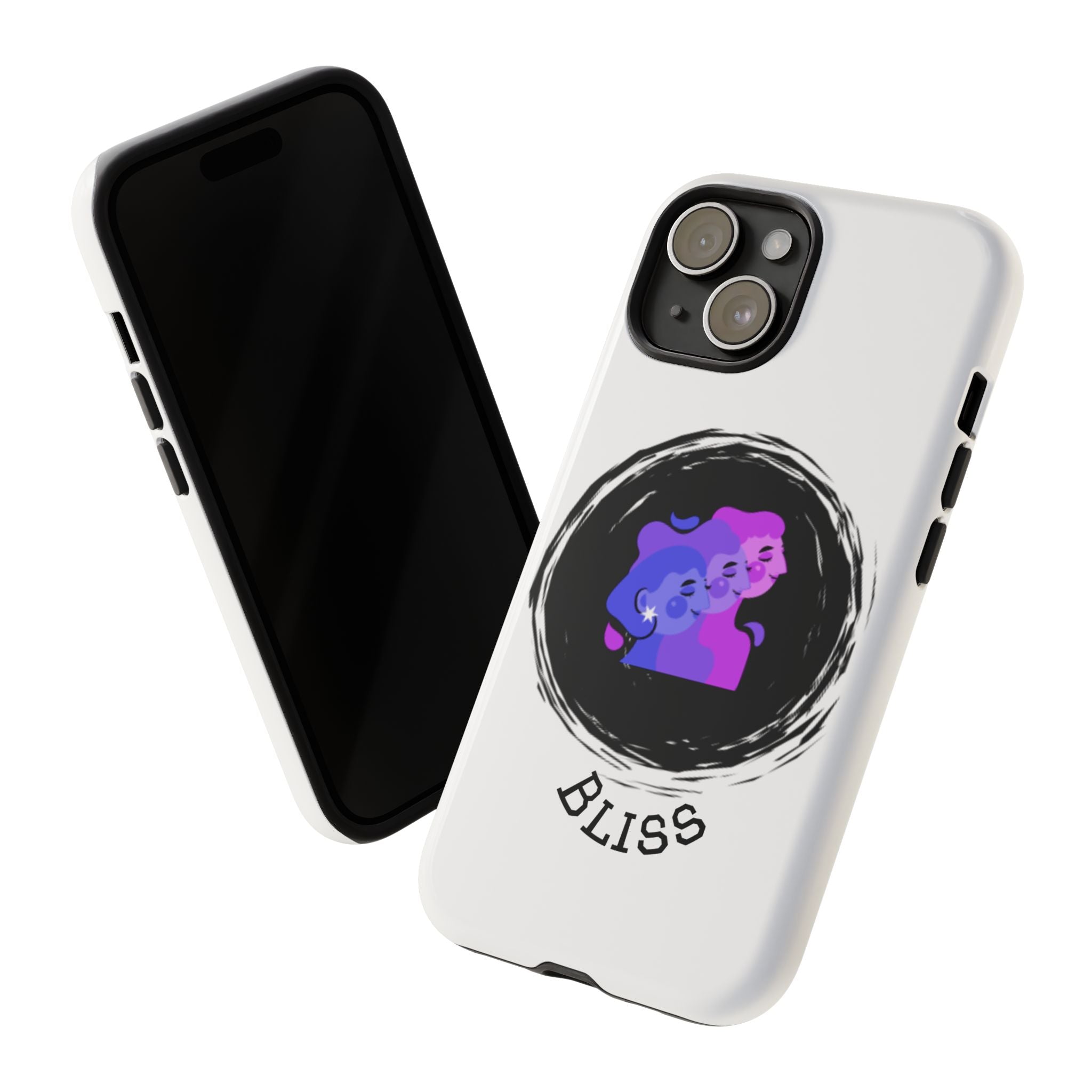 Phone Case — 'Bliss' Gradient Couple Illustration