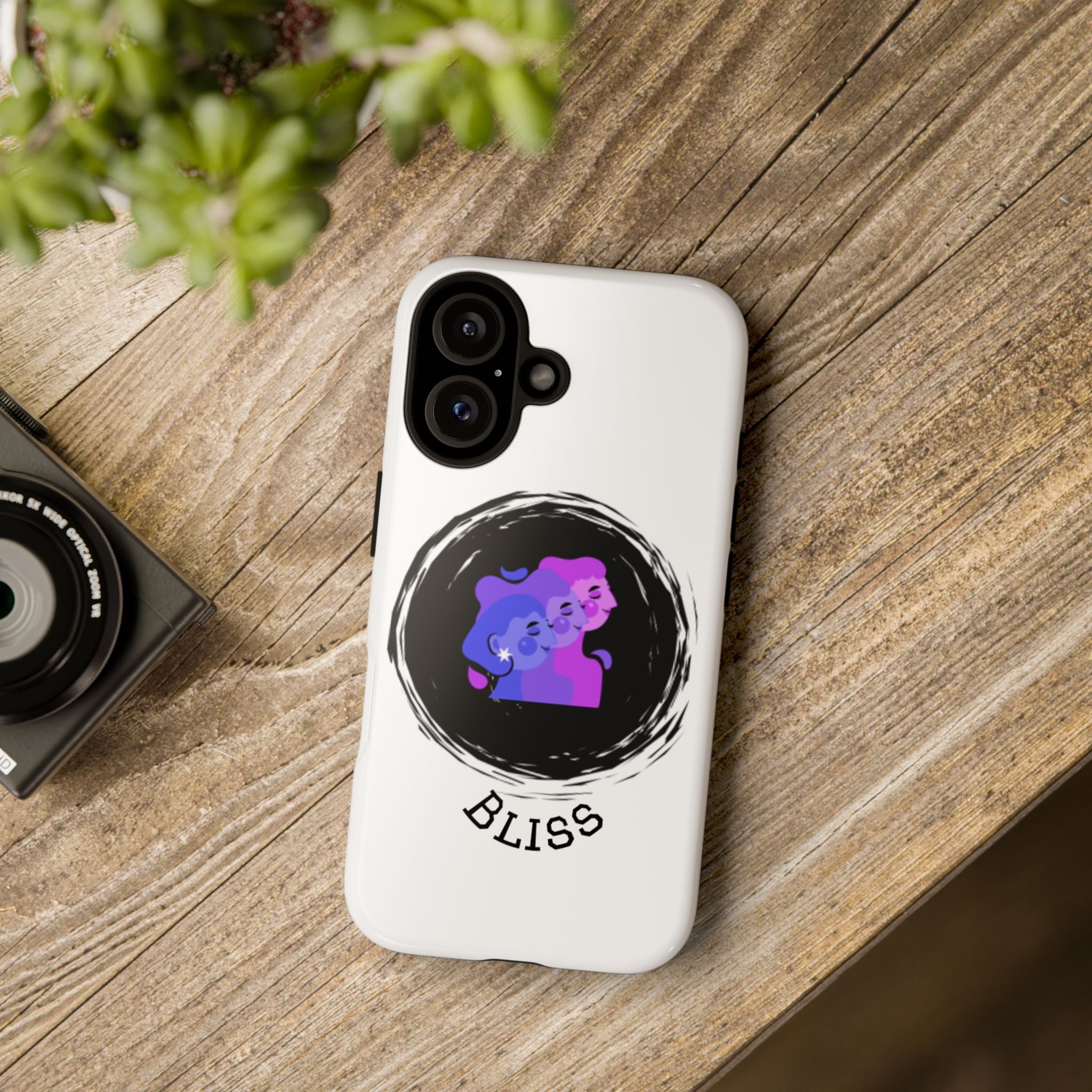Phone Case — 'Bliss' Gradient Couple Illustration