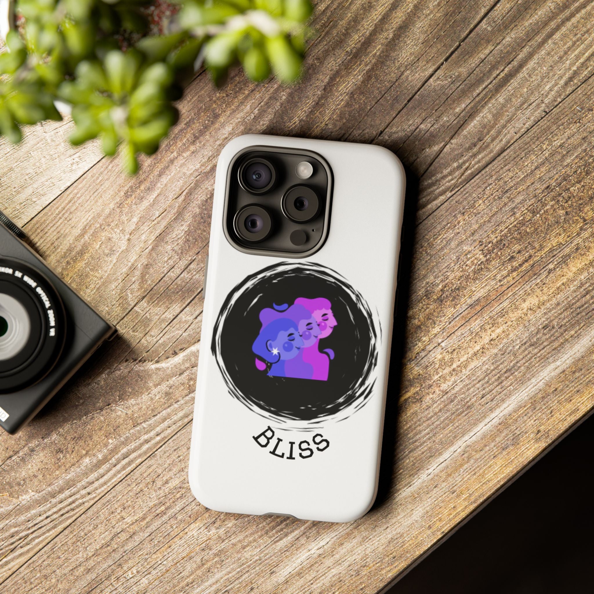 Phone Case — 'Bliss' Gradient Couple Illustration