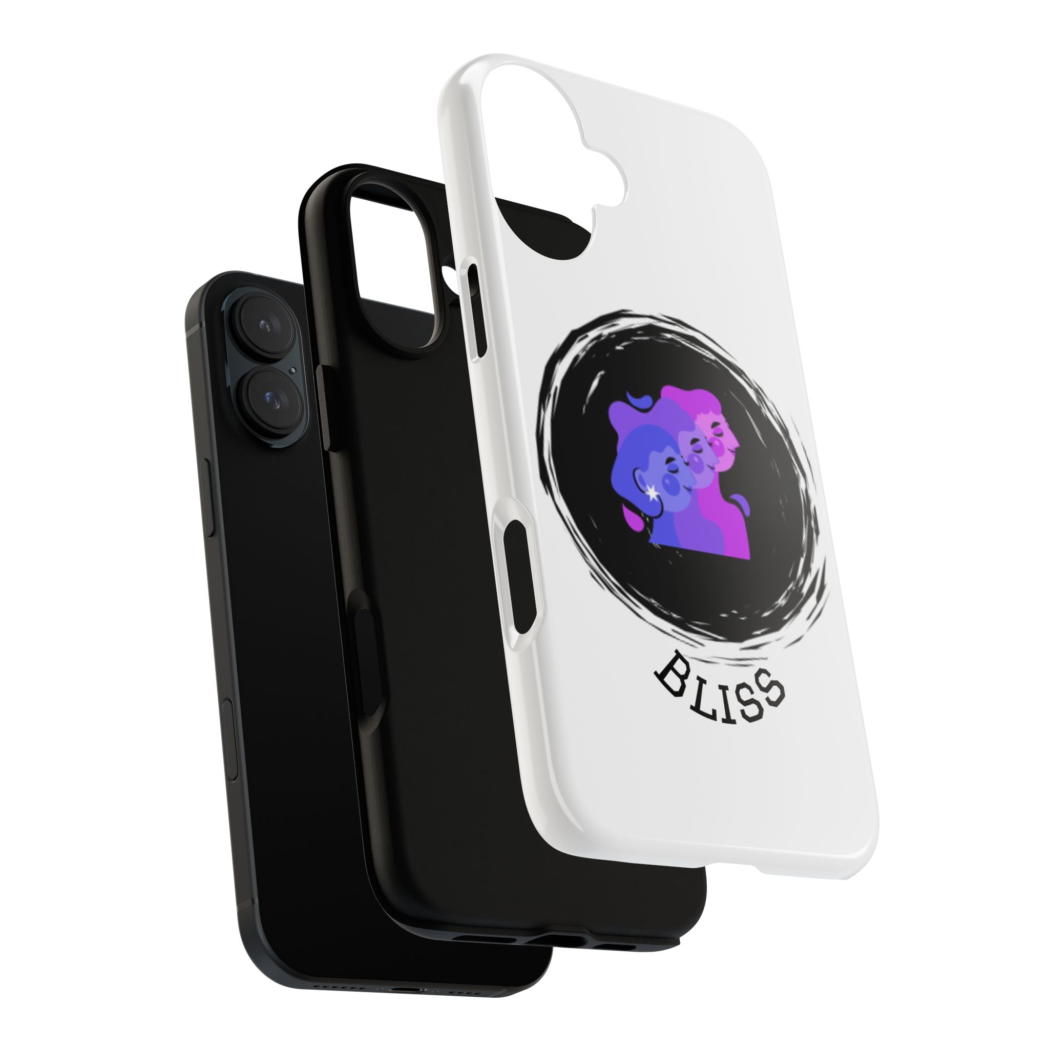 Phone Case — 'Bliss' Gradient Couple Illustration