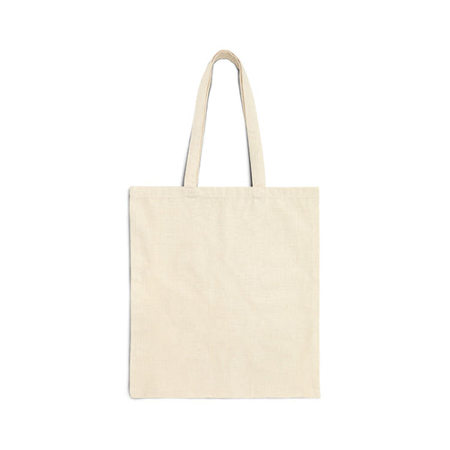 Ghost Cat Canvas Tote Bag — Cute Purple Blue Cat Illustration Cotton Tote