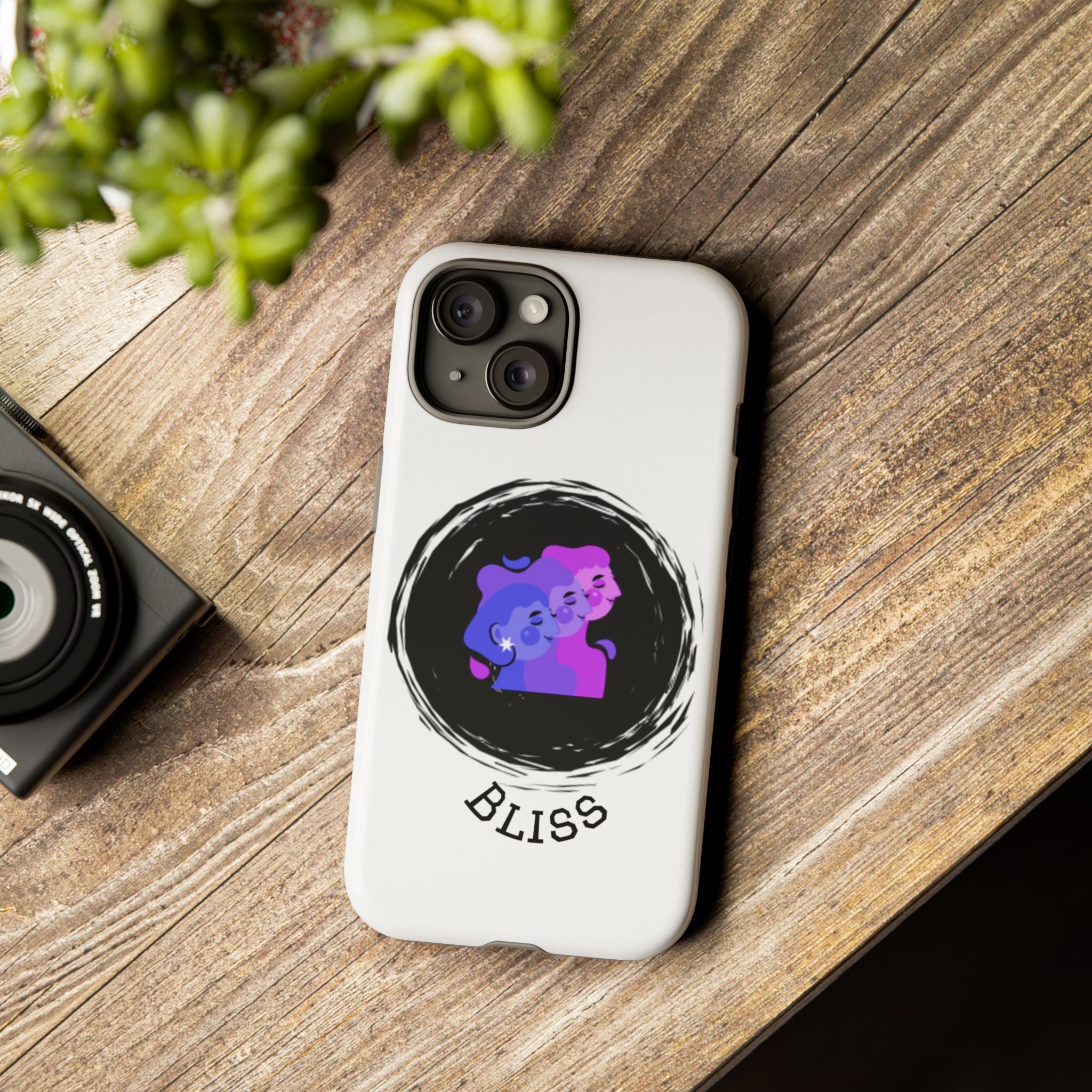 Phone Case — 'Bliss' Gradient Couple Illustration