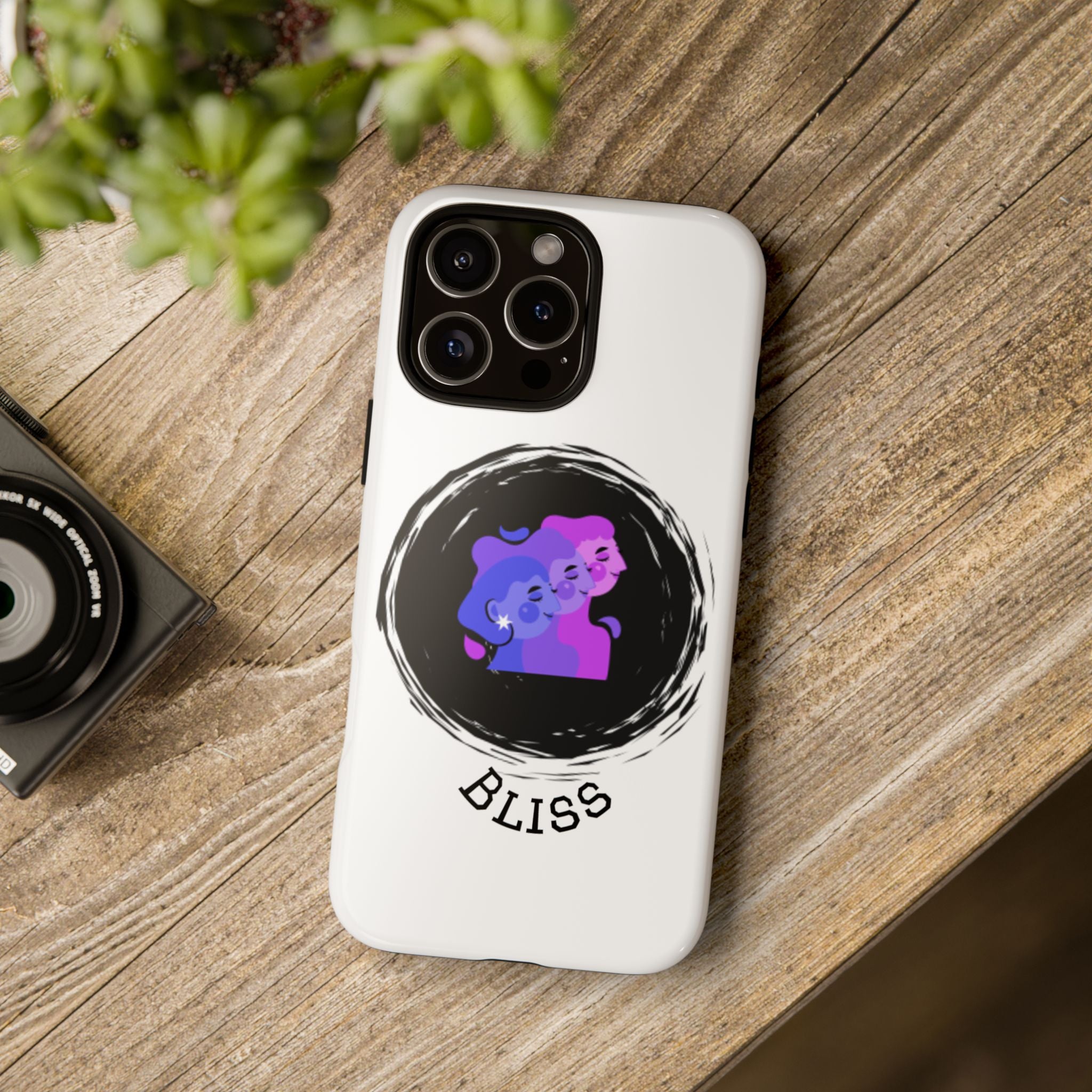 Phone Case — 'Bliss' Gradient Couple Illustration