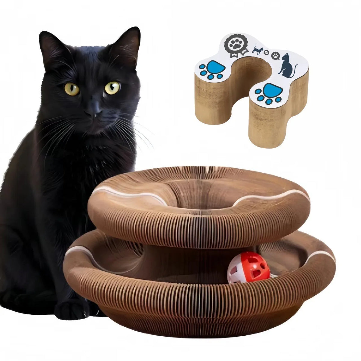 Corrugated Paper Cat Scratcher for Stress Relief Indoor