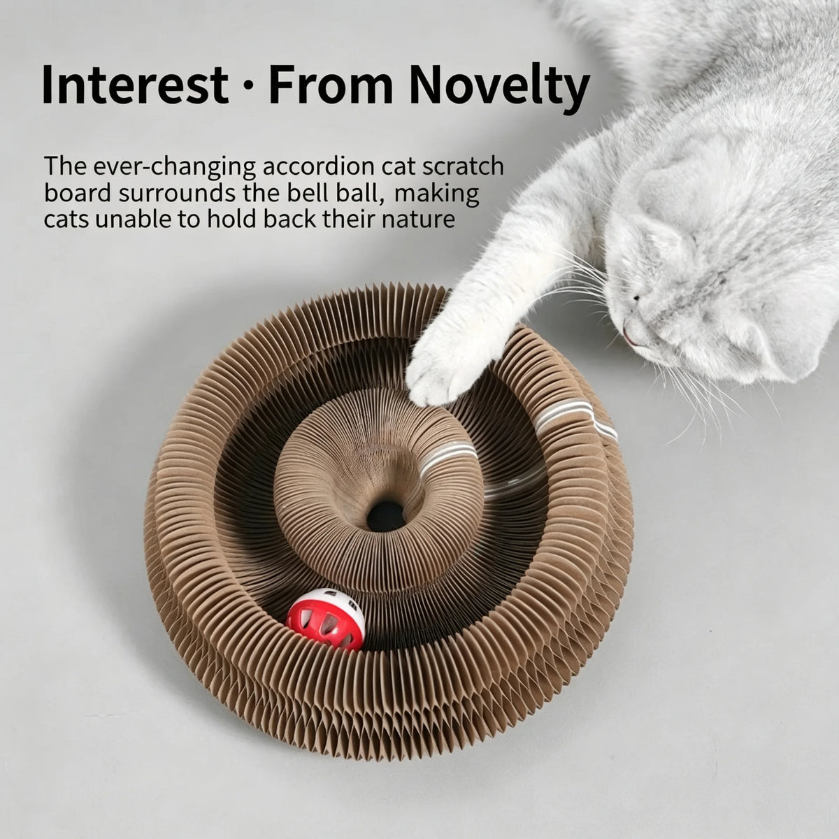 Corrugated Paper Cat Scratcher for Stress Relief Indoor