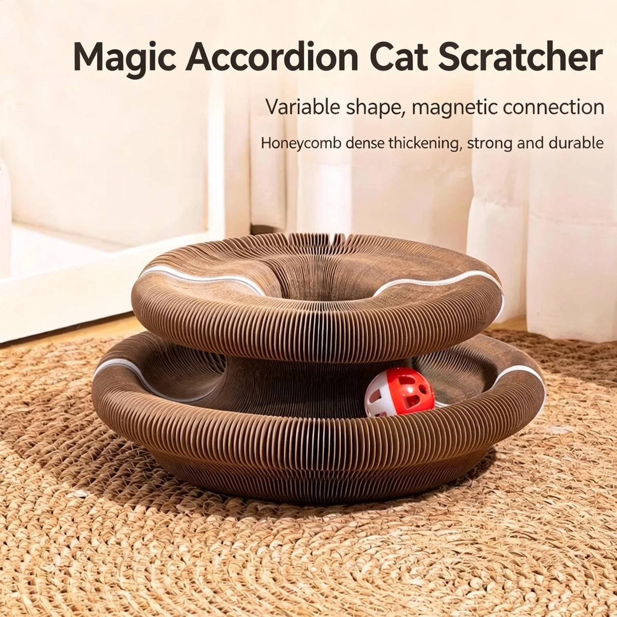 Corrugated Paper Cat Scratcher for Stress Relief Indoor