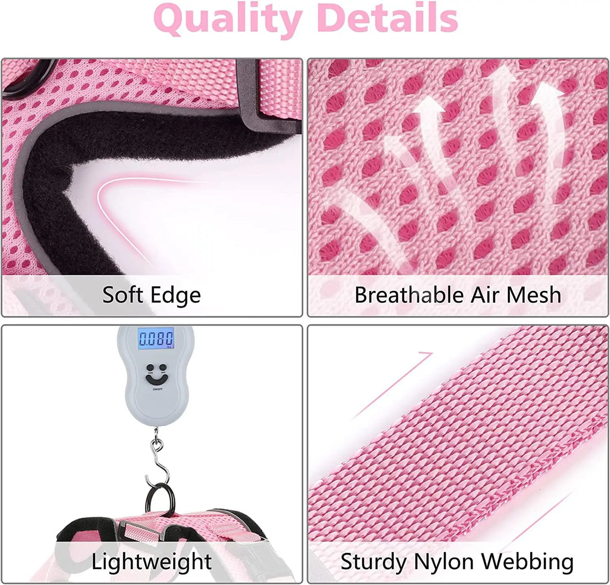 Cat harness, leash and collar set